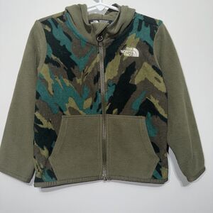 The North Face Infant Glacier Hoodie Fleece Full Zip Camo 3T